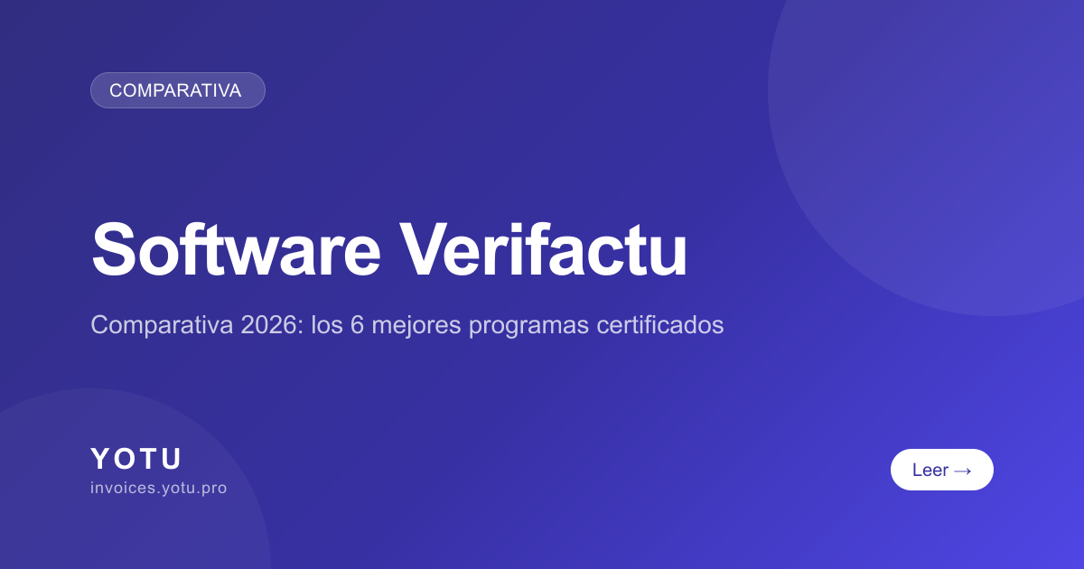 Mejor software Verifactu certificado: comparativa 2026