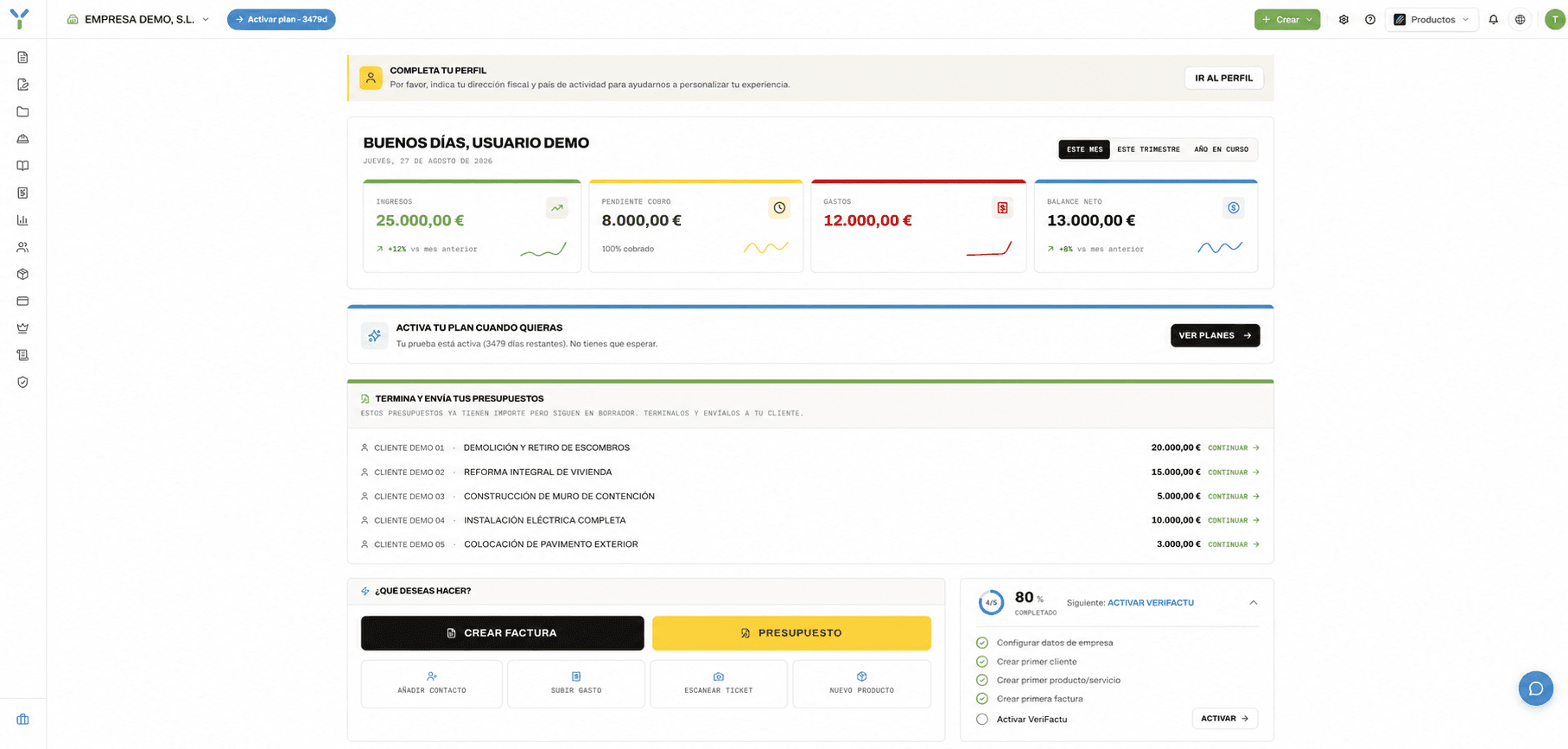 Real YOTU Invoices dashboard interface