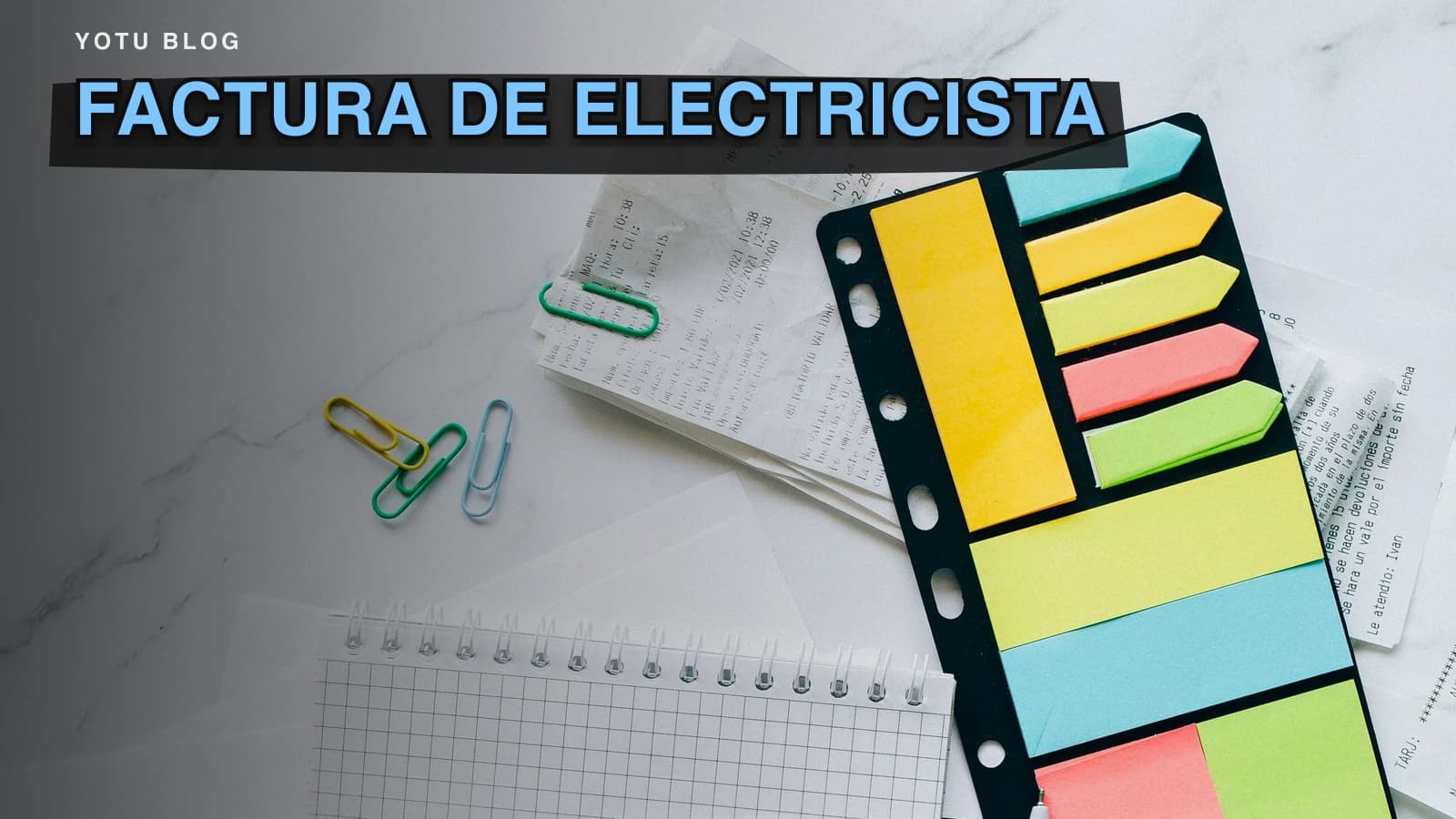 Factura de electricista: ejemplo y partidas claras